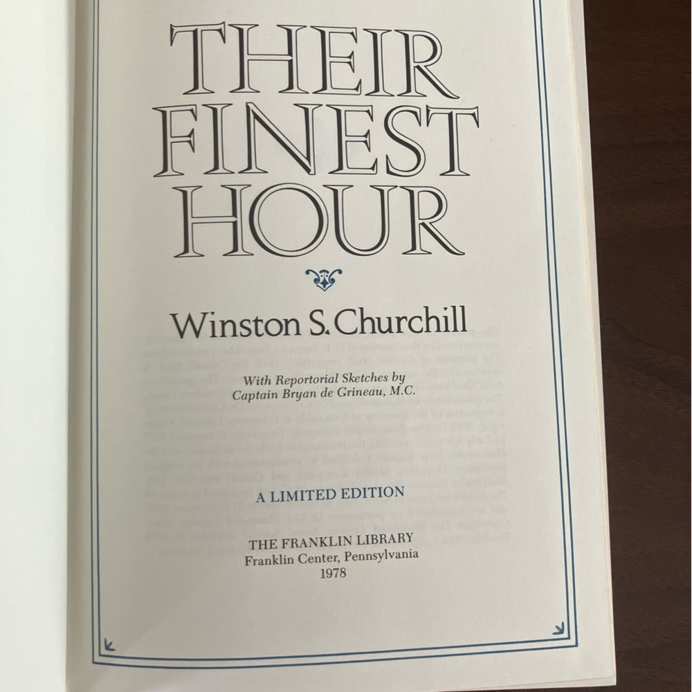 Their Finest Hour , Winston S Churchill. Limited edition 1978 . - Picture 6 of 6